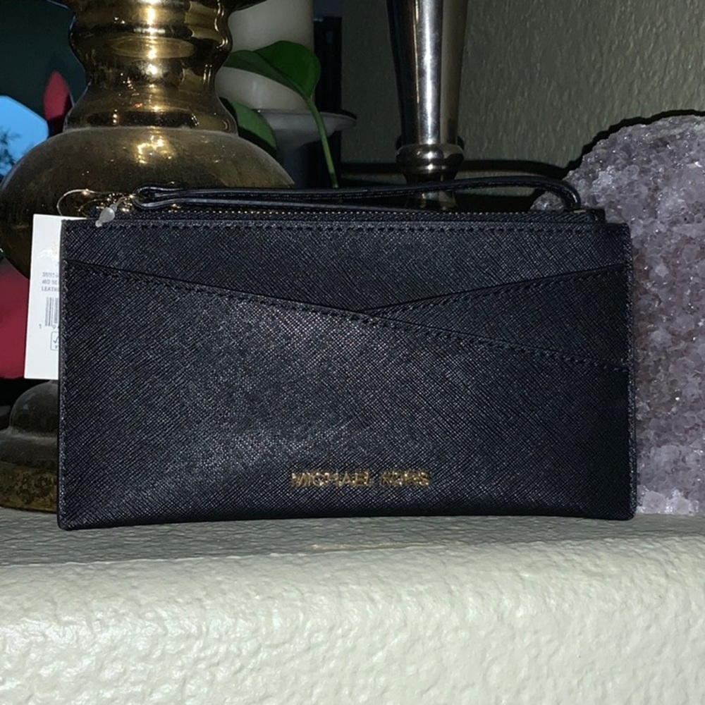 Michael Kors jet set med Saffiano leather Crossover Wristlet - Picture 10 of 10